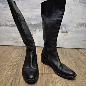 Zita Maria Black Italian Leather Women's Boots